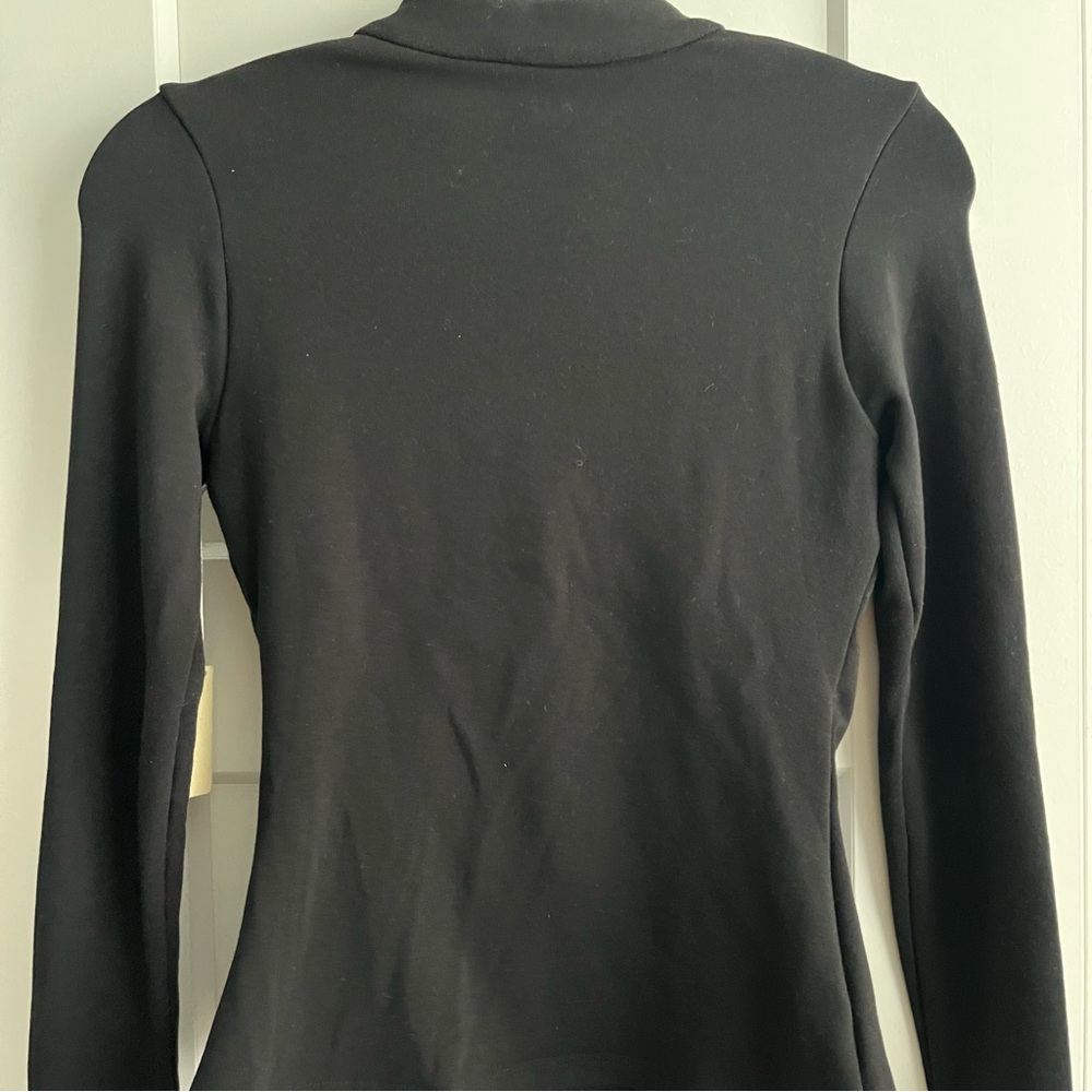 OGL Mandarin Collar Asymmetric Frog Button Brami Top Sz M - Picture 3 of 7